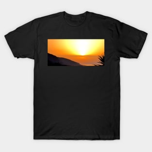 Greece - Orange sunset T-Shirt